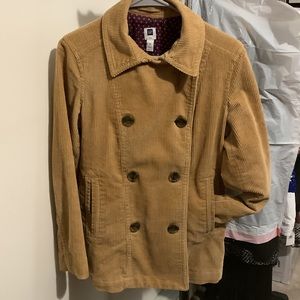 GAP beige corduroy double breasted jacket